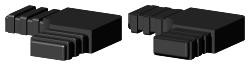 Spojka pre obdĺžnikový profil 20x10x1mm