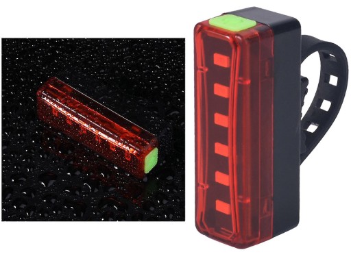 ZADNÁ BICYKLE LAMPA USB LED OSVETLENIE NA BICYKEL
