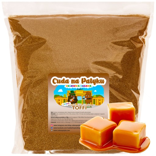 Farebný cukor do stroja na cukrovú vatu s príchuťou TOFFI karamel 500g