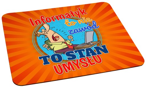 Podložka pod myš vtipný vtipný darček IT špecialista je stav mysle...