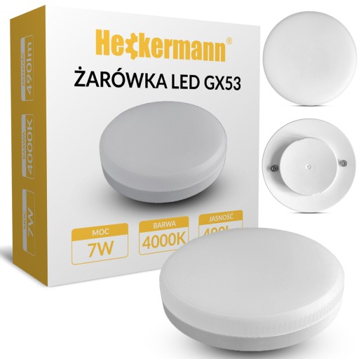 GX53 LED ŽIAROVKA 7W 490LM NEUTRÁLNA BIELA 4000K