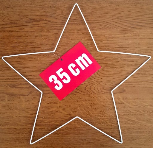 BIELA kovová hviezda 35 cm - lapač snov