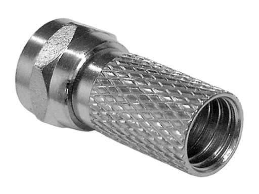 F 75Ohm skrutkovacia zástrčka antény 7,2/22mm 10 ks