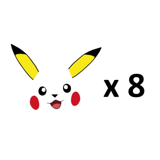 JEDLÉ NÁLEPKY Pikachu pre COLOR CANDY na paličkách Pokémon Wafer