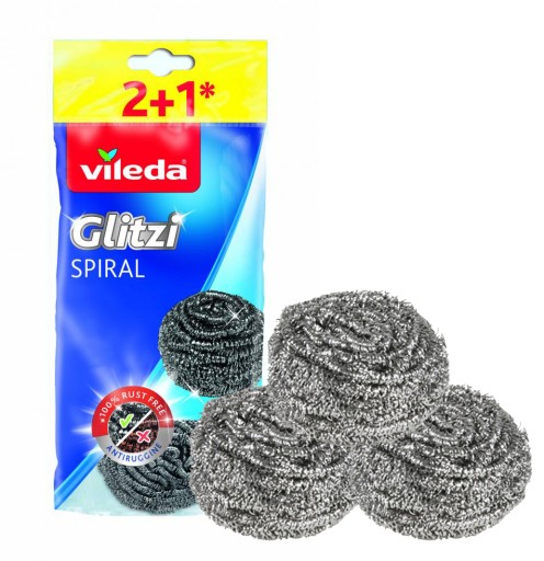 Glitzi špirálová Vileda drôtená umývačka riadu 2+1