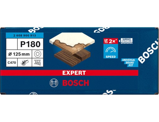 Brúsny papier na suchý zips 125mm GR.180 BOSCH EXPERT pre brúsku GEX
