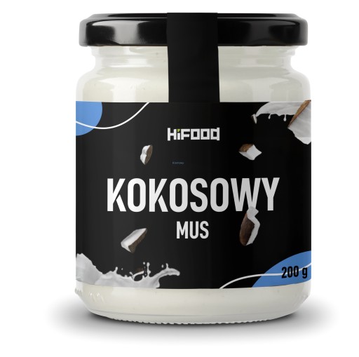 KOKOSOVÁ PĚNA 100% kokosová dužina HiFOOD 200g KS
