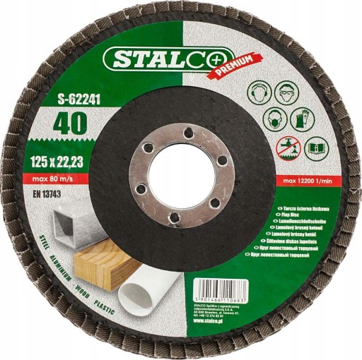 Lamelový brúsny kotúč 125 mm Gr 40