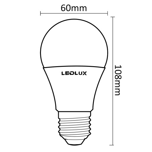 LED žiarovka E27 8W = 70W SMD 3000K teplá Premium LEDLUX nebliká