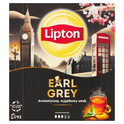 Lipton čierny čaj Earl Grey 92 tb