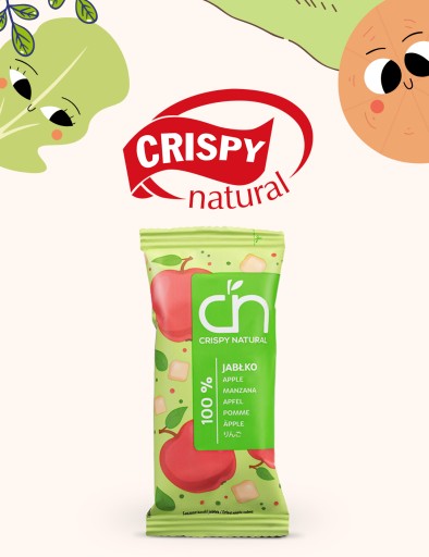 SUŠENÉ JABLKO KOCKÉ ZDRAVÉ LAHODNÉ PRÍRODNÉ 100% FIT CHRUPÁ OBJÍDKA 12G