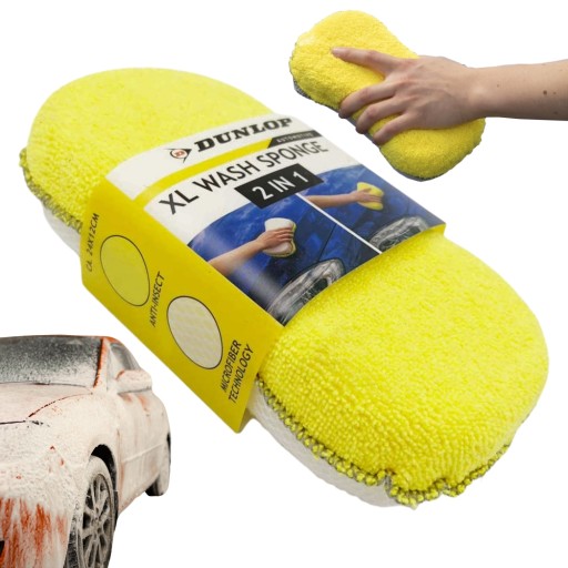 HUBKA NA UMÝVANIE AUTA UMÝVAČKA AUTA S MIKROVLÁKNOM 2 V 1 XL DUNLOP