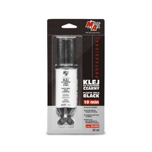 MÁ ČIERNE PLASTOVÉ LEPIDLO - 25 ML STRIEKAČKA