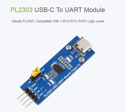 PL2303 USB C UART prevodník 1,8V - 5V ARDUINO atď