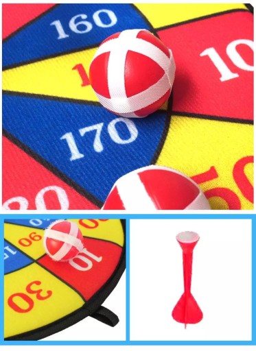 SET veľká šípka na suchý zips + šípky LOTEK DART