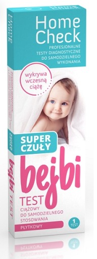 Bejbi, tehotenský test, super citlivý, tanierik, 1 kus