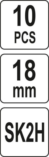 NÁHRADNÉ NOŽE 18MM SK2H 10KS Yato YT-75261