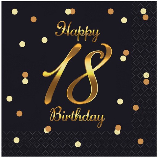 Narodeninové balóny 18 HAPPY BIRTHDAY dekorácia 18. narodeniny HEL 5 ks
