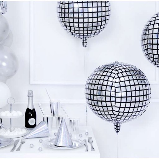Fóliový BALÓN HOLOGRAPHIC disco DISCO GAL 80. roky 20. storočia