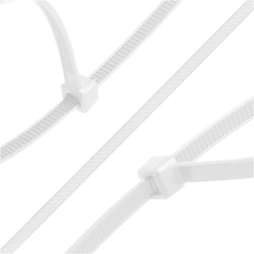 200x sťahovacie pásky Káblové pásky Zipsy 3,6 x 200 mm Silné UV sťahovacie pásky
