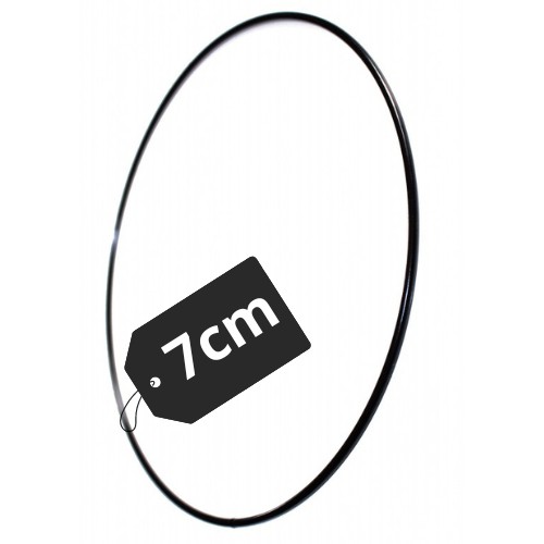 Kovová obruč pre Macrame Dream Catcher Circle Circle Circle Black 7 cm