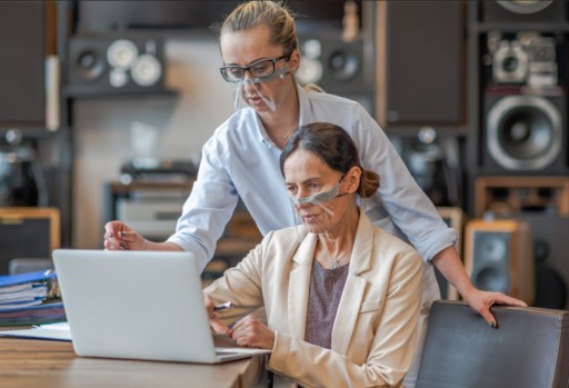 Kozmetická maska na tvár Vitberg Mini Shield 1 ks M Čierna