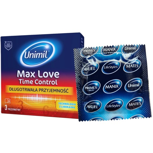 Unimil MAX LOVE retardéry predlžujú SEX 3 ks.