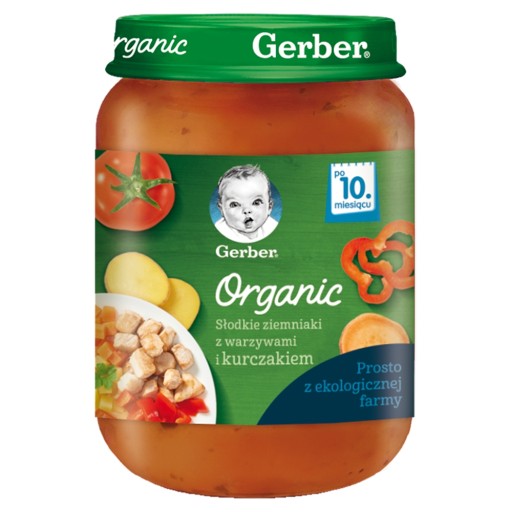 Gerber Organické sladké zemiaky zelenina kuracie