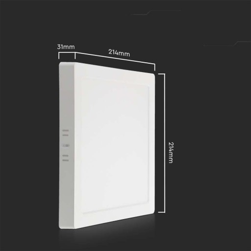 V-TAC LED panel Prisadené prémiové stropné svietidlo 18W štvorcové 220x220 VT-61018 40