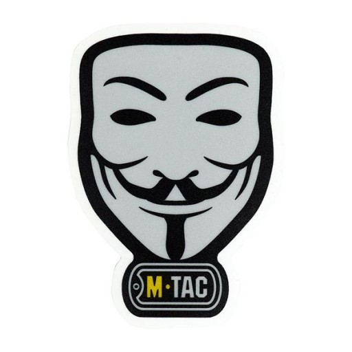 NÁLEPKA ANONYMNÁ TVÁR CHLAP FAWKES ANONYMITA M-TAC REFLECTIVE