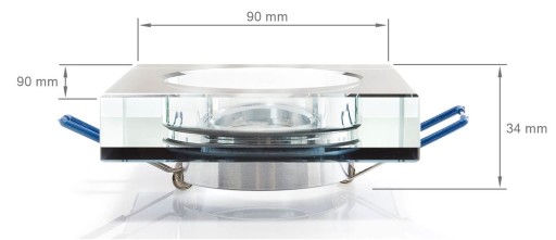 SET ČIERNE SKLO HALOGÉNOVÉ SVIETIDLÁ + LED ŽIAROVKA 10W + GU10 6000K
