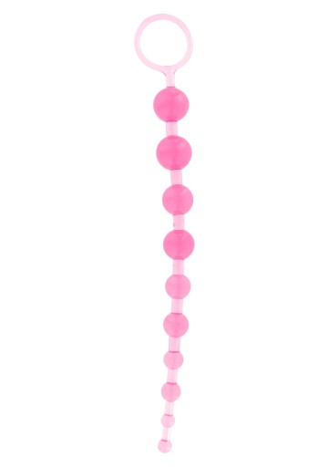 DLHÉ ANÁLNE KORÁĽKY GULIČKY NA TUBE, REŤAZ 30CM