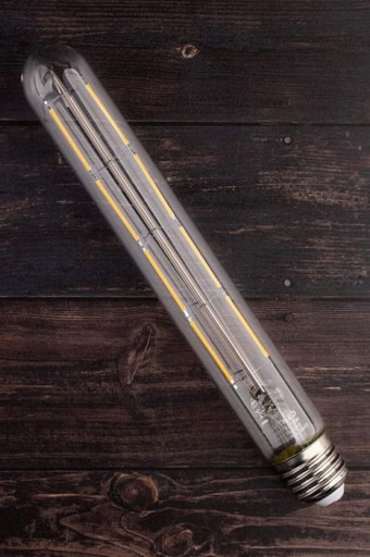 E27 LED žiarovka 8W Filament T30 Tubus 360° 3000K Teplá biela