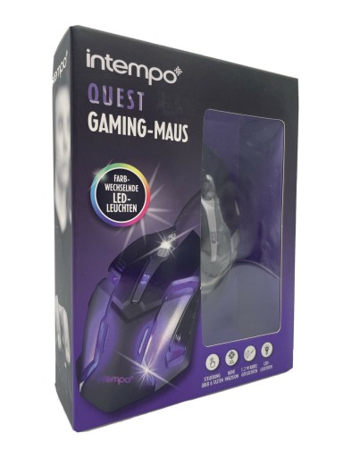 HERNÁ MYŠ PRE HRÁČOV LED RGB 2400 dpi