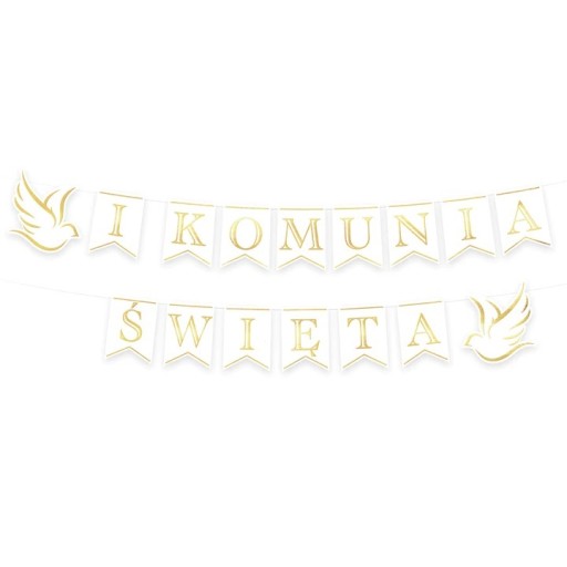 Banner Vlajky prvého svätého prijímania, 2 holubice, 2,5 m