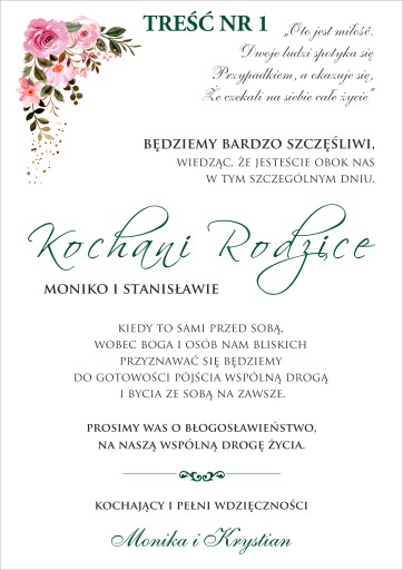 Voucher, vďaka rodičom