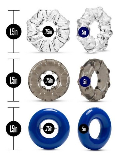Stay Hard Triple Stretch 3 Pack Rings