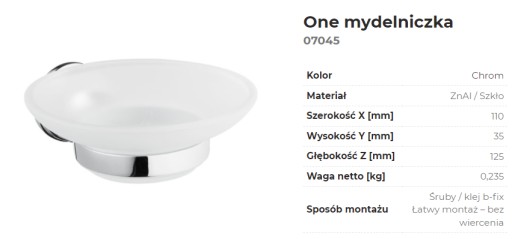 JEDNA MYDLOVÁ NÁDOBKA SKLENENÁ CHROMOVÁ 07045
