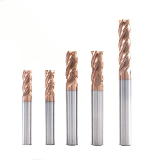 VHM tvrdokovová fréza 4p 4 mm stopka 4 mm TiAlN 55HRC CNC