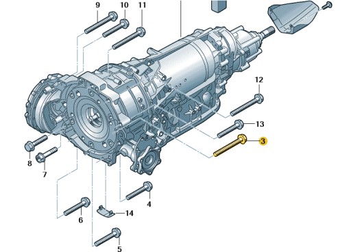 SKRUTKA M12X100X90 N91129601 PREVODOVKA OE AUDI