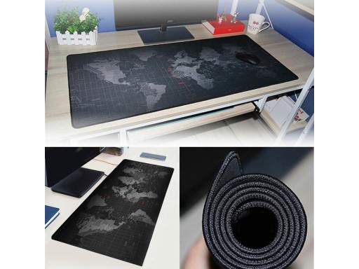 VEĽKÁ PODLOŽKA POD MYŠ MAPA SVETA KANCELÁRIA 80x30