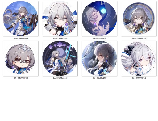 Honkai Star Rail Pins - Bronya NA VÝBER