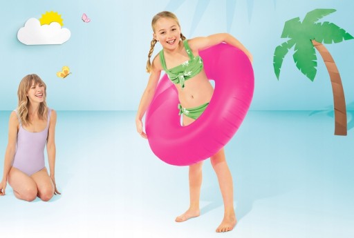 VEĽKÉ 91cm NEÓNOVÉ NAFUKOVACIE KOLESO INTEX 59262