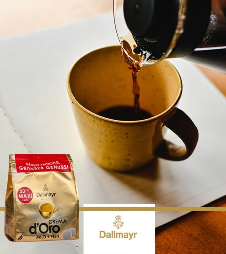 Vložky DALLMAYR CREMA D'ORO MILD FEIN SENSEO 28 ks.