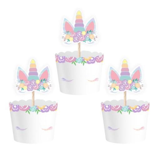 Návleky na cupcake UNICORN - 6 ks
