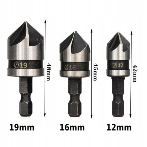 KONTRASPINGY ZRAZOVANIE PRE DREVO SADA 12-19 mm HEX