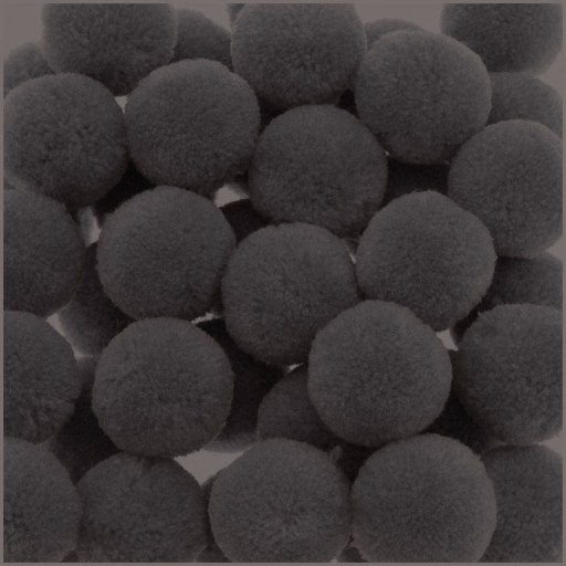 MG Pompon 4,5 cm Guľa 100% Akryl tmavý ASH