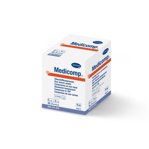 Vláknové obklady sterilné MEDICOMP 5x5cm 50 kusov