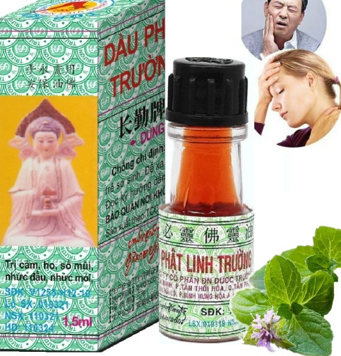 BUDDHIST OIL MINT FENCENSE BUDDHA LIEK NA BOLESTI HLAVY ZUBNÝCH KĹBOV