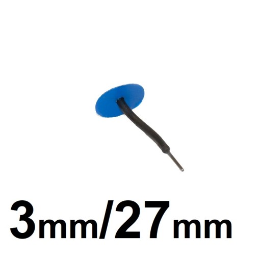 Hríbový kolík na opravu defektu pneumatiky záplata guma 3mm/27mm 1ks vulkanizácia
